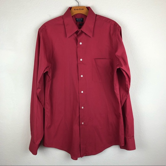 Arrow Shirt Men’s Red Button Down - Picture 1 of 7